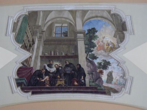 Freska na stropě kostela