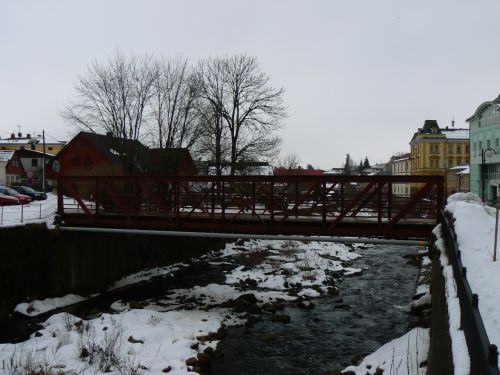 Starý příhradový most u Domu se sedmi štíty