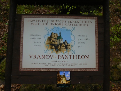 Otevírací doba hradu Vranova