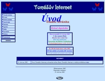 Takhle přibližně vypadal Tomášův Internet v den svého spuštění