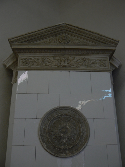 Detail kachlových kamen