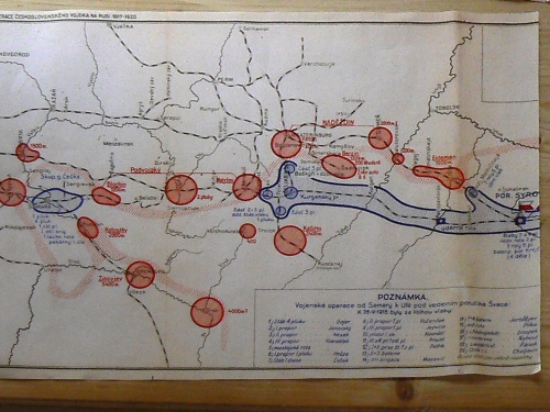 Štábní mapa situace na bojišti